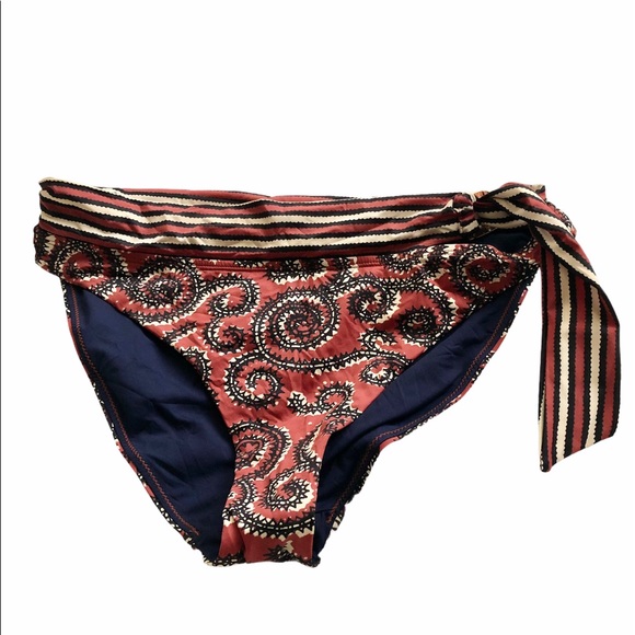 Tory Burch sapelo printed banded bikini bottom - Picture 1 of 5
